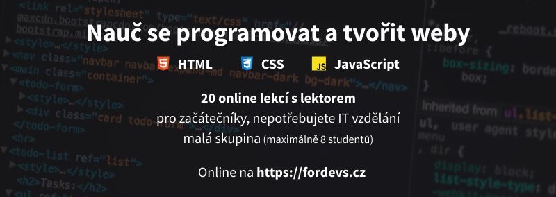 HTML, CSS, JavaScript kurz pro začátečníky - programování a tvoření webů